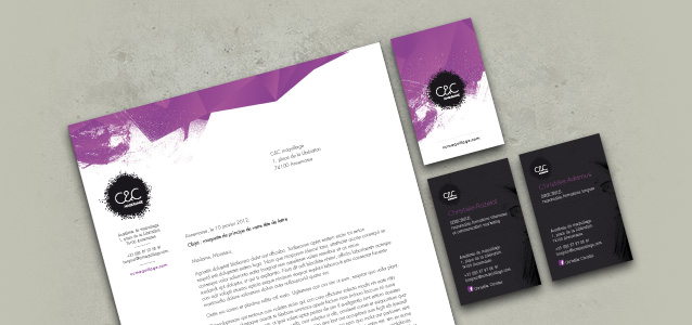 Acad�mie C&C maquillage, cr�ation de la charte graphique