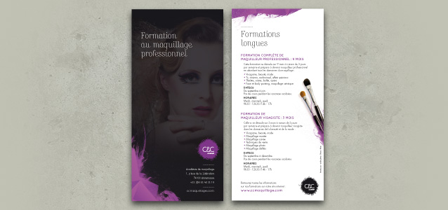 Acad�mie C&C maquillage, cr�ation de la charte graphique