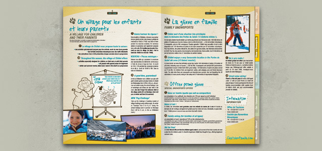Pages int�rieures de la brochure famille de Ch�tel