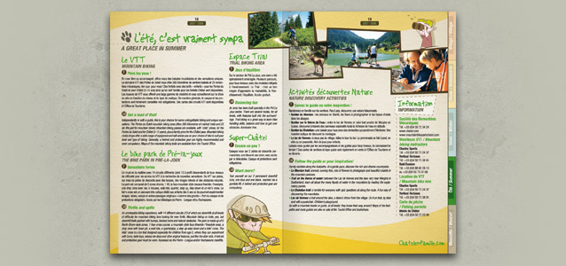 Pages int�rieures de la brochure famille de Ch�tel