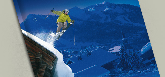 Gros plan sur la couverture de la brochure hiver de Ch�tel