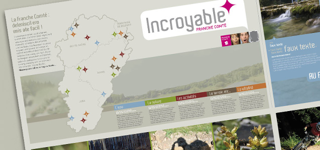 Gros plan du d�pliant du CRT de Franche Comt�