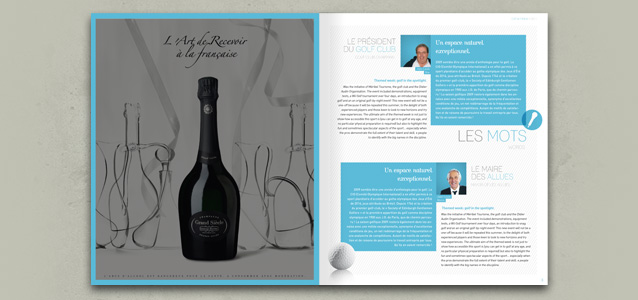 Pages int�rieures de la brochure du golf de M�ribel 2011