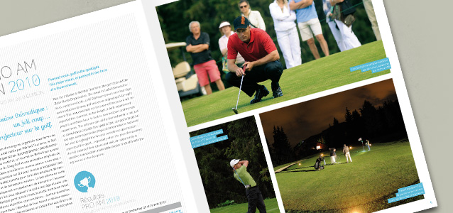 Pages int�rieures de la brochure du golf de M�ribel 2011