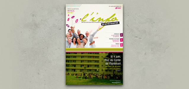 magazine d'information au sujet de la r�novation du quartier de la Reyssouze