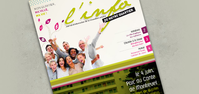 magazine d'information au sujet de la r�novation du quartier de la Reyssouze