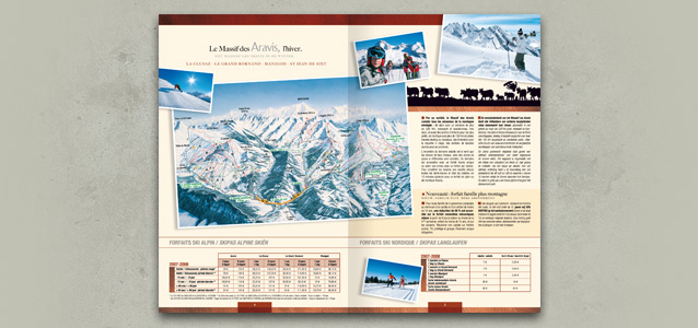 Pages du guide h�bergement du Massif des Aravis