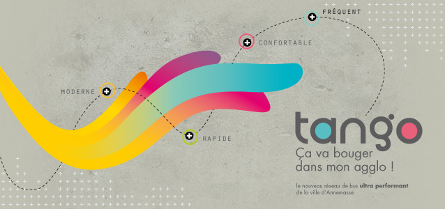 Tango, le nouveau r�sau de bus BHNS de la ville d'Annemasse