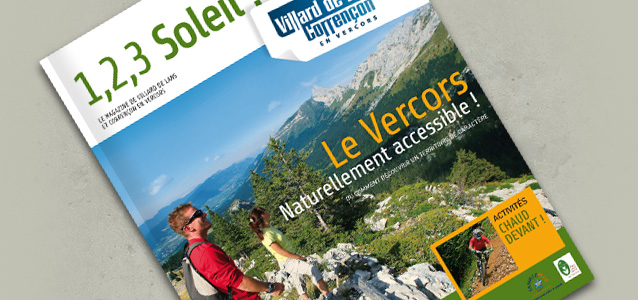 Gros plan de la brochure de Villard de Lans