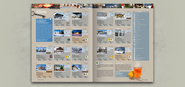 Pages h�bergement de la brochure de Villard de Lans